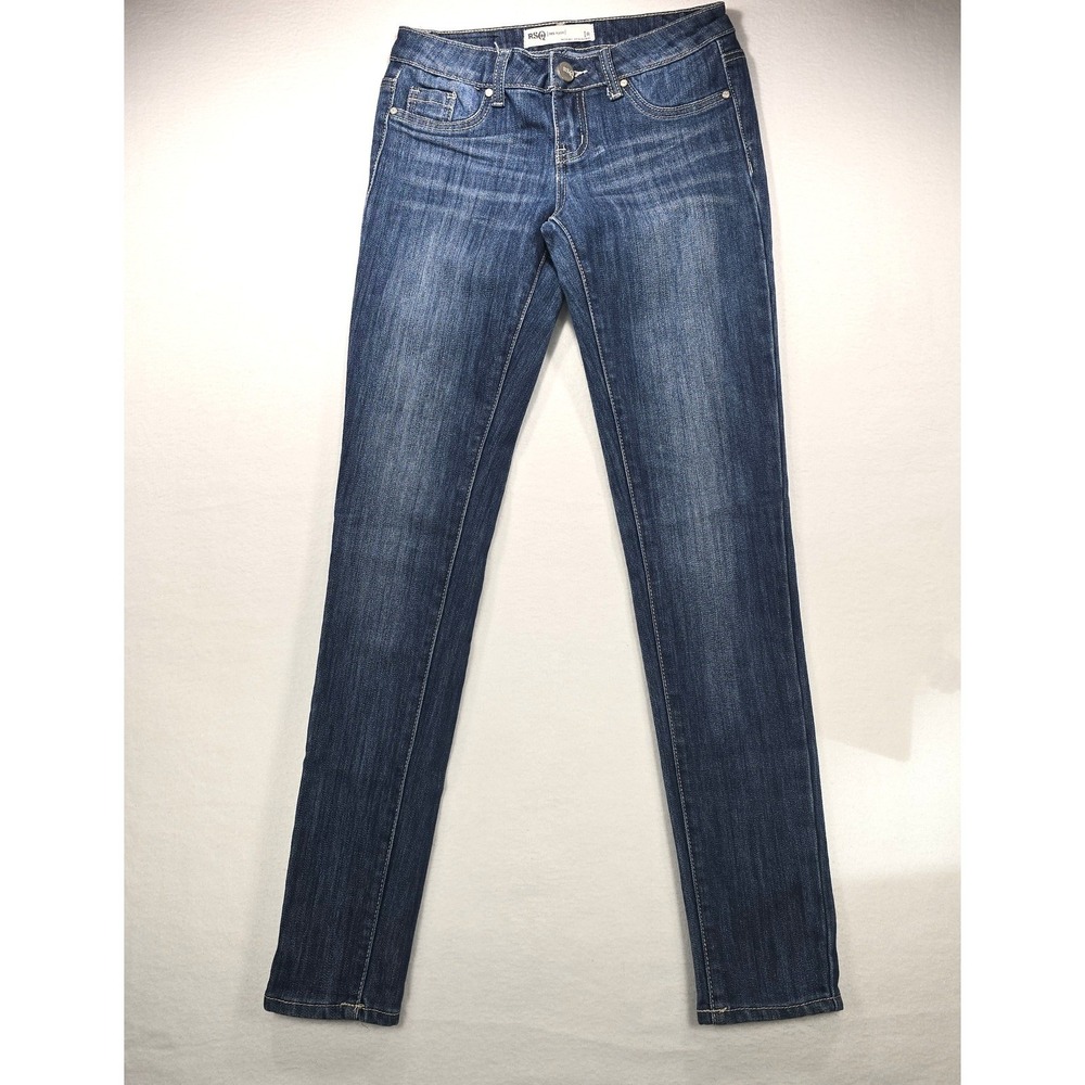 RSQ Miami Jegging Womens 1R Medium Wash Blue Denim‎ Skinny Jeans Low Rise Slim